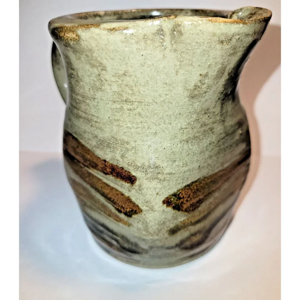 Handcrafted Mid-Century Modern Studio Pottery Pitcher